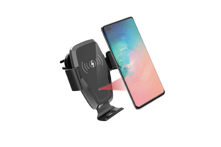 Uchwyt samochodowy na telefon z ładowarką indukcyjną AMiO PHW-05