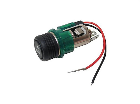 Zapalniczka z podświetlanym gniazdem Carmotion (zielone)