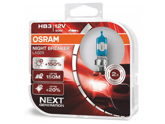 Żarówki Osram Night Breaker Laser HB3 12V 60W komplet