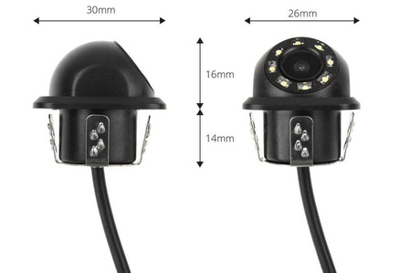 Kamera cofania AMiO HD-305 LED "Night Vision" 18 mm