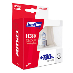 Żarówki AMiO LumiTec LIMITED +130% H3 12V 55W