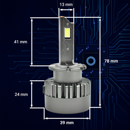 Żarniki Hoalte D4S LED 6000K 100W komplet