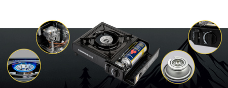 Kuchenka turystyczna gazowa Hoalte CampingPro Single na kartusz 2800 W