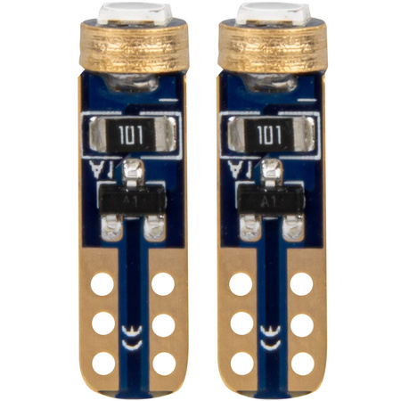 Żarówki led niebieskie AMiO T5 W1W 1XSMD 3030 12V