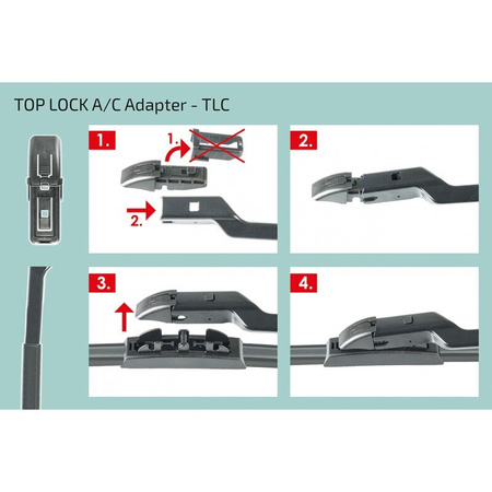 Adaptery do wycieraczek samochodowych ALCA Top Lock A/C