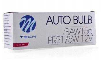 Żarówka PR21/5W 12V BAW15d czerwona