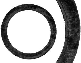 Pokrowiec na kierownicę z pluszu AMiO 37-39 cm