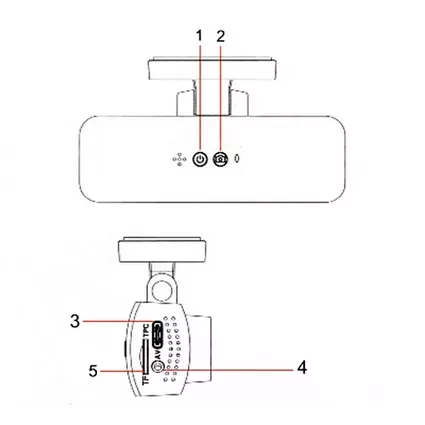 Wideorejestrator samochodowy Yuemi Y1 1920x1080p 2k
