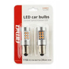 Żarówki LED PY21W Amio BAU15s 12V/24V canbus 24 SMD 3030 komplet