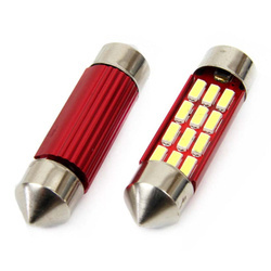 Żarówki LED AMiO C5W 12/24V 36mm Canbus 12 SMD białe