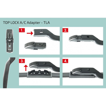 Adaptery do wycieraczek samochodowych ALCA Top Lock A/C