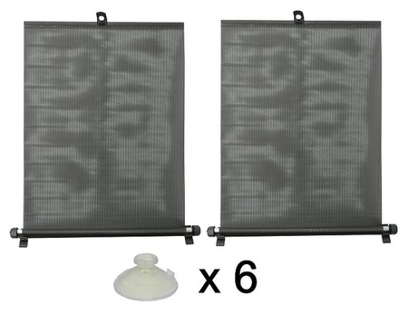 Rolety przeciwsłoneczne boczne CarCommerce 2x45cm