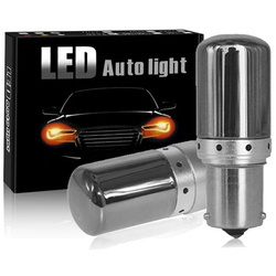 Żarówki LED Hoalte PY21W BAU15s 12V canbus 144 SMD pomarańczowe