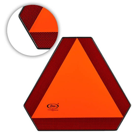 Trójkąt odblaskowy ostrzegawczy AMiO E20 do pojazdów wolnobieżnych