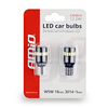 Żarówki LED W5W 18SMD 3014 T10 12V/24V Białe komplet