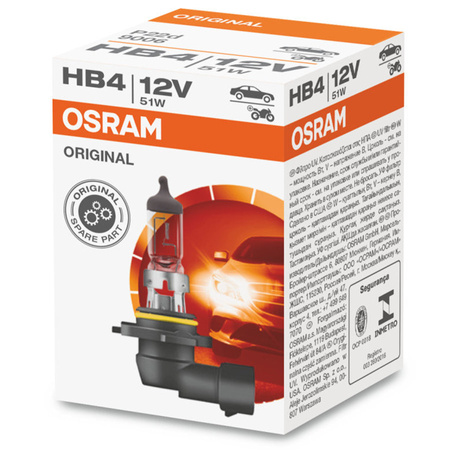 Żarówka halogenowa Osram HB4 12V 51W P22d 