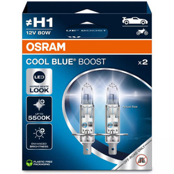 Żarówki halogenowe Osram H1 Cool Blue Boost 12V 80W komplet