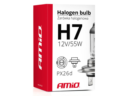 Żarówka halogenowa H7 AMiO 55W 12V PX26d