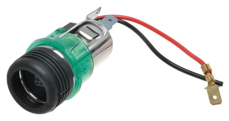 Zapalniczka z podświetlanym gniazdem Carmotion (zielone)