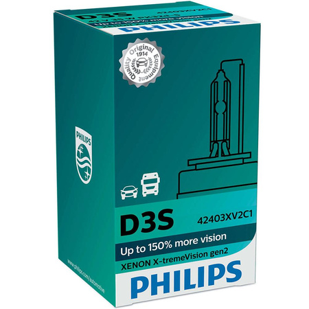 Żarówka Philips Xenon D3S Xtreme Vision +150% 4800K 2gen