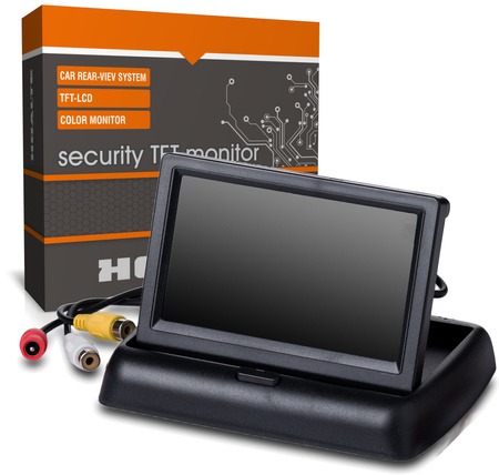 Monitor kamery cofania Hoalte 12V 4,3" USZKODZONY PRZYCISK OTWIERANIA