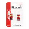 Żarówki LED AMiO W5W T10e 18 SMD 4014 12V komplet