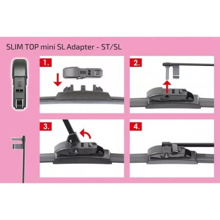 Adaptery do wycieraczek samochodowych Alca / Heyner T6 Slim Top
