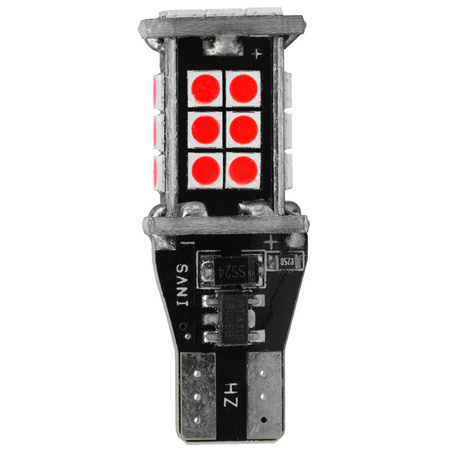 Żarówka ledowa Interlook W16W LED 24 czerwona