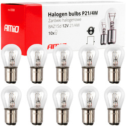 Żarówki pomocnicze P21/4W 12V 21/4W BAZ15d komplet