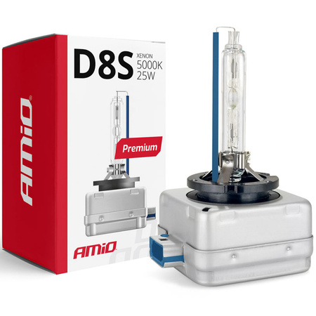 Żarnik ksenonowy AMiO D8S 5000K Premium 25W 12V PK32d-1