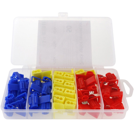 Szybkozłączki elektryczne AMiO komplet 50 sztuk 10A 15A 24A