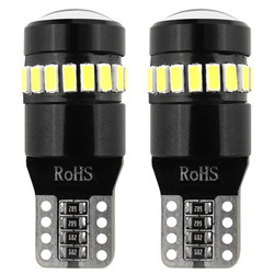 Żarówki LED W5W 18SMD 3014 T10 12V/24V Białe komplet