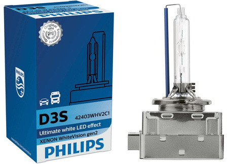 Żarniki Philips Xenon D3S White Vision 2gen 5000K