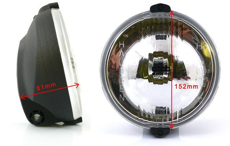 Drogowy reflektor halogenowy Wesem H3 12/24V