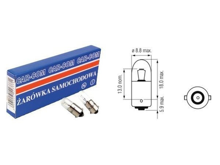 Żarówka halogenowa CarCommerce T4W BA9s 4W 12V