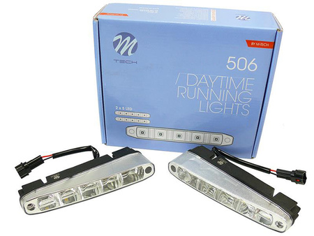 Światła do jazdy dziennej M-Tech LDO506 5 LED 12V RL00 automat