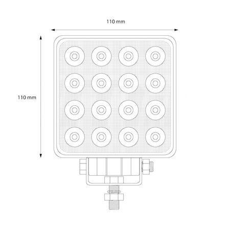 Lampa robocza halogen AMiO AWL05 9-60V 48W