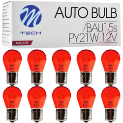 Żarówki pomocznicze M-Tech PY21W 12V 55W BAU15S komplet