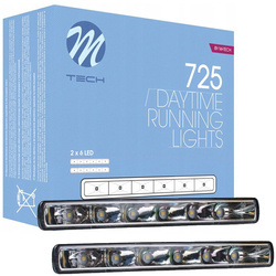 Światła do jazdy dziennej M-Tech 6 LED 12V LDO725 RL00 automat