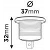 Woltomierz miernik samochodowy AMiO 3-32V MOD-2