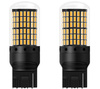 Żarówki LED WY21W W3x16d canbus 12V 144 SMD pomarańczowe