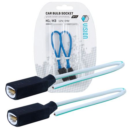 Kostki cermiczne do żarówek Carmotion H1/H3 12V/24V