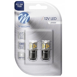 Żarówki ledowe M-Tech P21/5W białe 21SMD 2835 komplet