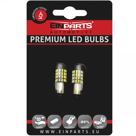 Żarówki LED Einparts H6W 54 SMD 6000K canbus białe