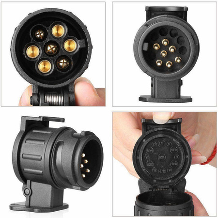 Adapter gniazda przyczepy Hoalte 13/7 PIN 12V