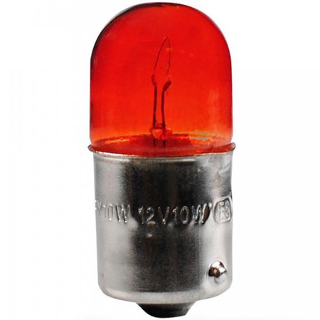 Żarówka RY10W BAU15s 12V 10W pomarańczowa 