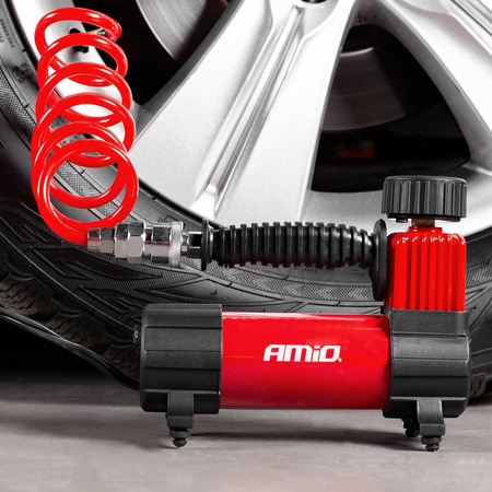 Kompresor samochodowy AMiO metalowy 12V HQ ACOMP-5