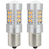 Żarówki LED PY21W Amio BAU15s 12V/24V canbus 24 SMD 3030 komplet