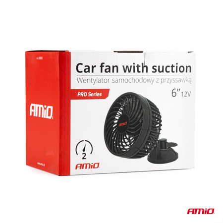 Wentylator AMiO Pro z przyssawką 6" 12V