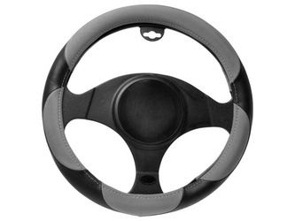 Pokrowiec na kierownicę Automax 37-39cm czarno-szary